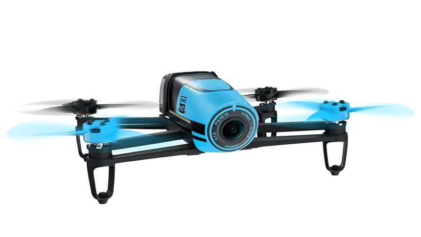 Quadricottero Parrot Bebop FPV con videocamera Full HD e SkyController, versione blu