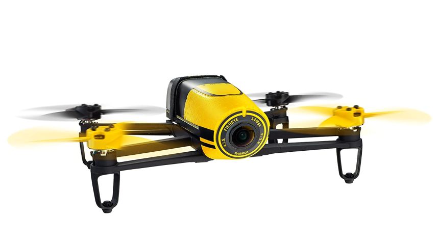 Quadricottero Parrot Bebop FPV con videocamera Full HD e SkyController, versione gialla